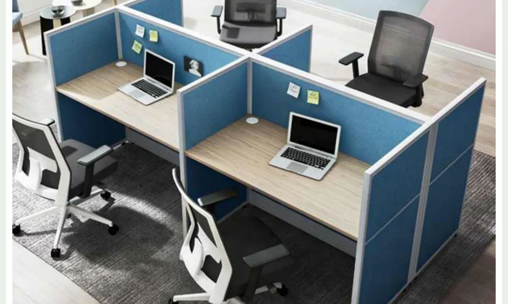 6 person office workstation