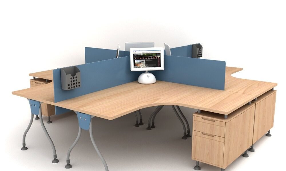 Modular curvy office workstation Modular curvy office workstation