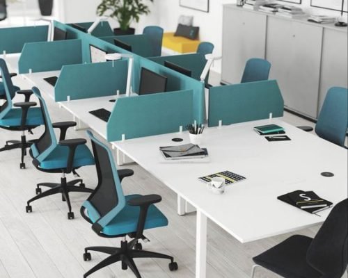 Separated workstations furniture fusion